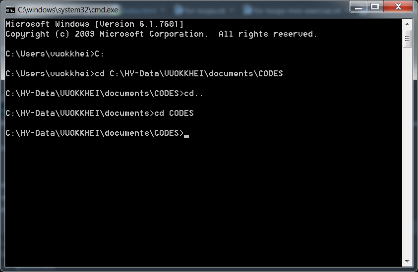 Command prompt